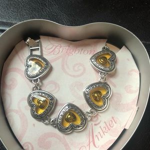 Brighton gold/silver heart bracelet